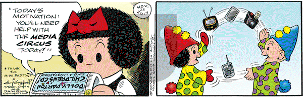 Nancy on Thursday November 23, 2017 Comic Strip