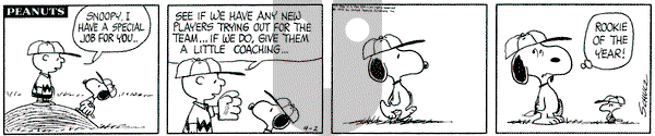 Peanuts on Thursday April 2, 1970 Comic Strip