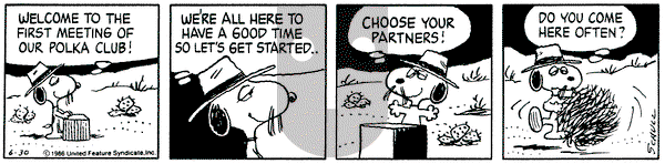 Peanuts on Monday June 30, 1986 Comic Strip