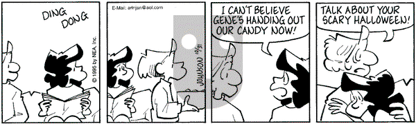 Arlo and Janis on Tuesday October 31, 1995 Comic Strip
