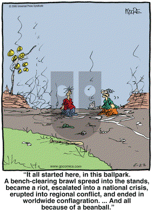 In the Bleachers on Monday May 22, 2006 Comic Strip