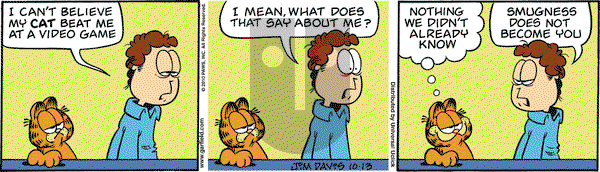Garfield on Wednesday October 13, 2010 Comic Strip