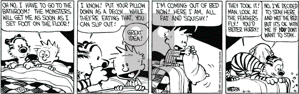 Calvin and Hobbes - Saturday June 6, 1987 Comic Strip