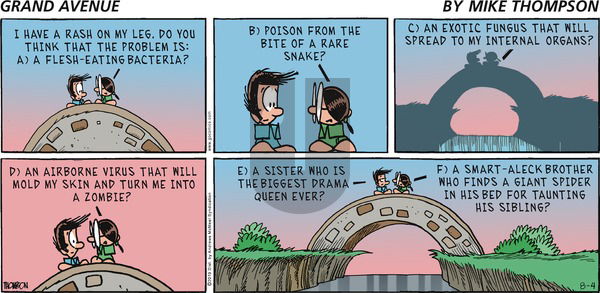 Grand Avenue on Sunday August 4, 2019 Comic Strip