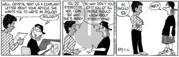 Luann on Thursday October 26, 2000 Comic Strip