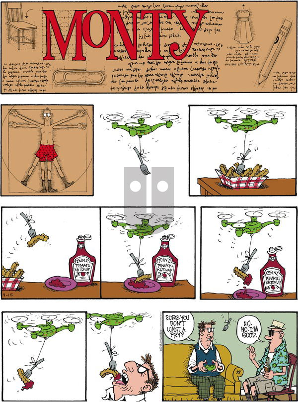 Monty on Sunday April 15, 2018 Comic Strip