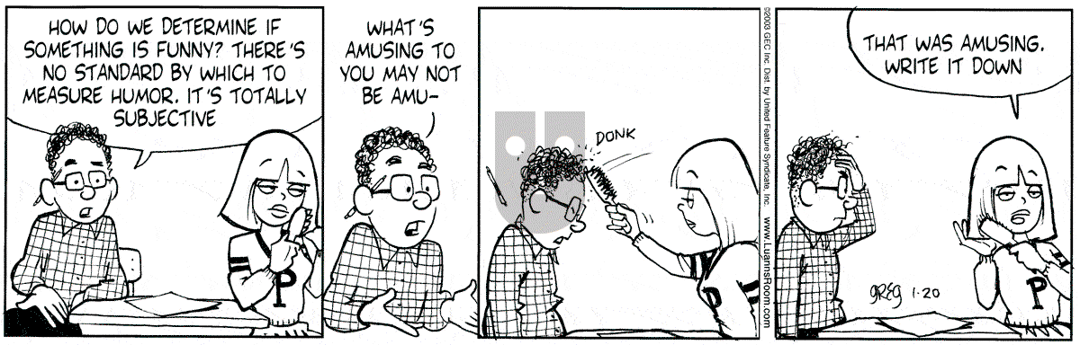 Luann - Monday January 20, 2003 Comic Strip
