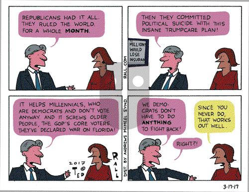 Ted Rall on Friday March 17, 2017 Comic Strip