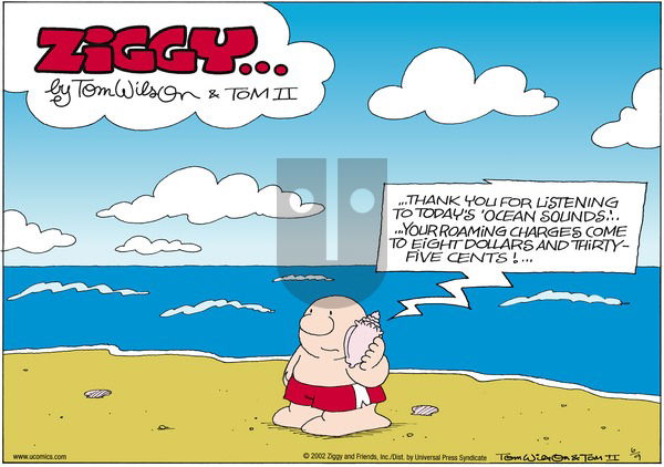 Ziggy on Sunday June 9, 2002 Comic Strip