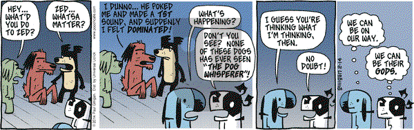 Pooch Cafe on Friday February 14, 2014 Comic Strip