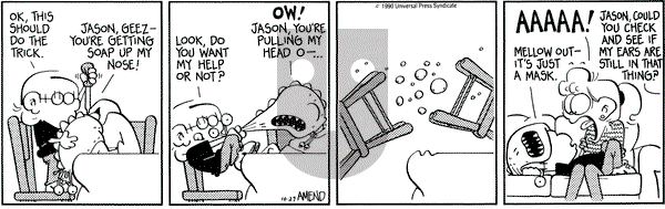 FoxTrot on Saturday October 27, 1990 Comic Strip