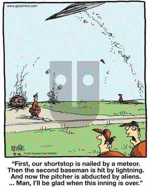 In the Bleachers on Thursday August 16, 2007 Comic Strip