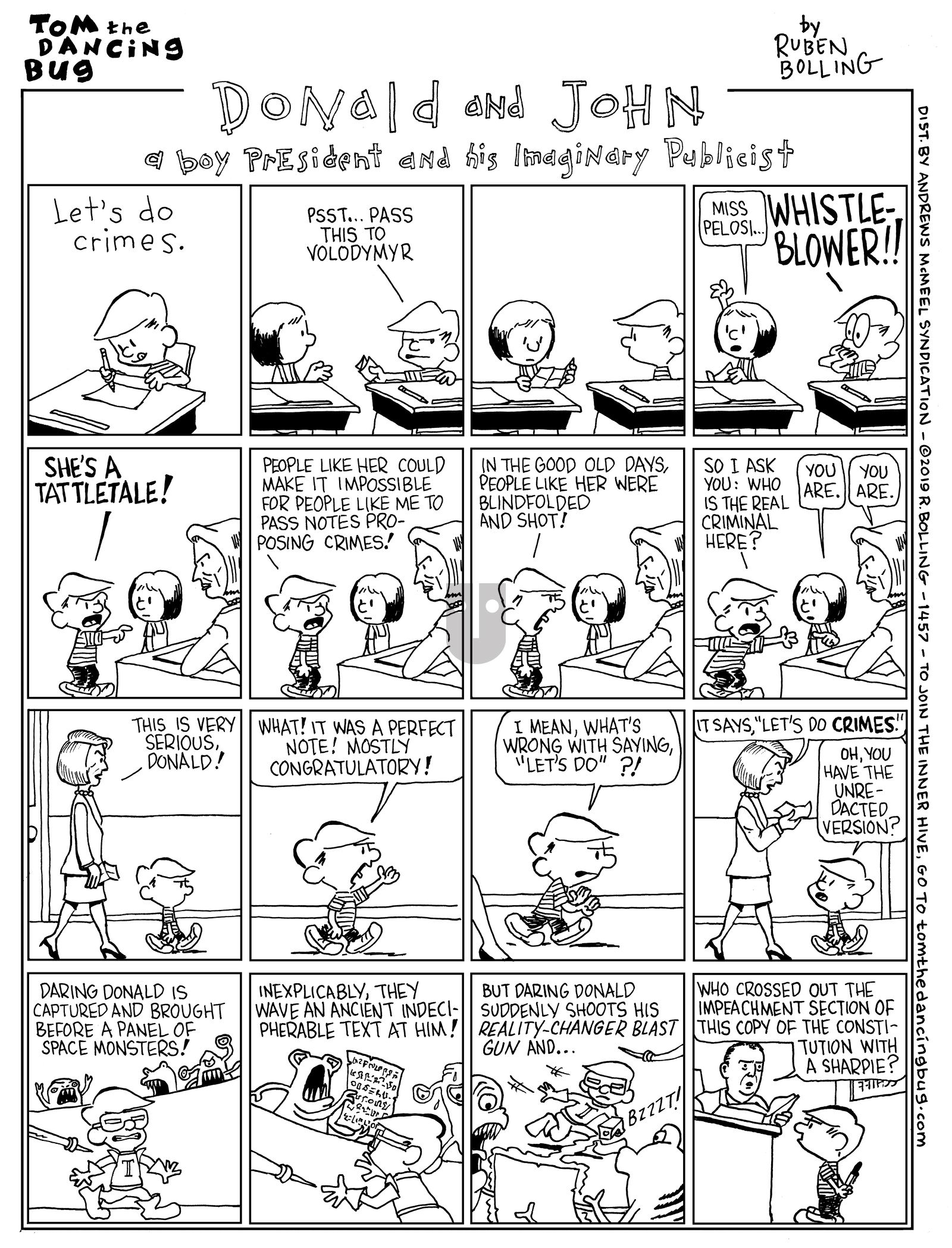 Tom the Dancing Bug - Monday September 30, 2019 Comic Strip