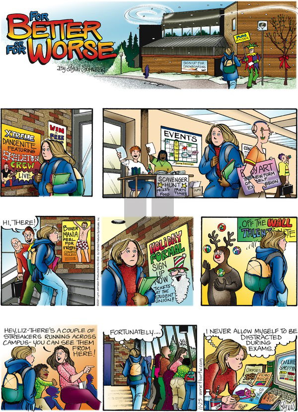 For Better or For Worse on Sunday November 25, 2001 Comic Strip
