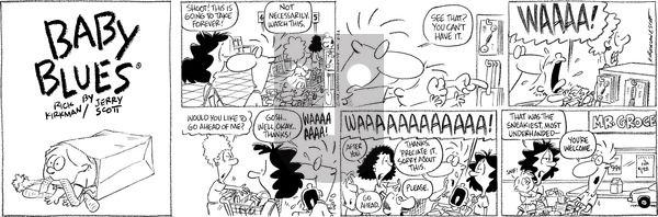 Baby Blues on Sunday August 22, 1993 Comic Strip
