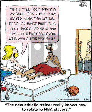 In the Bleachers on Friday April 26, 2002 Comic Strip