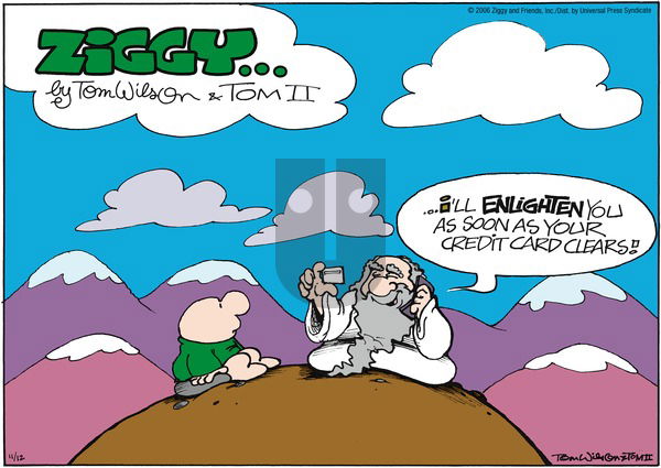 Ziggy on Sunday November 12, 2006 Comic Strip