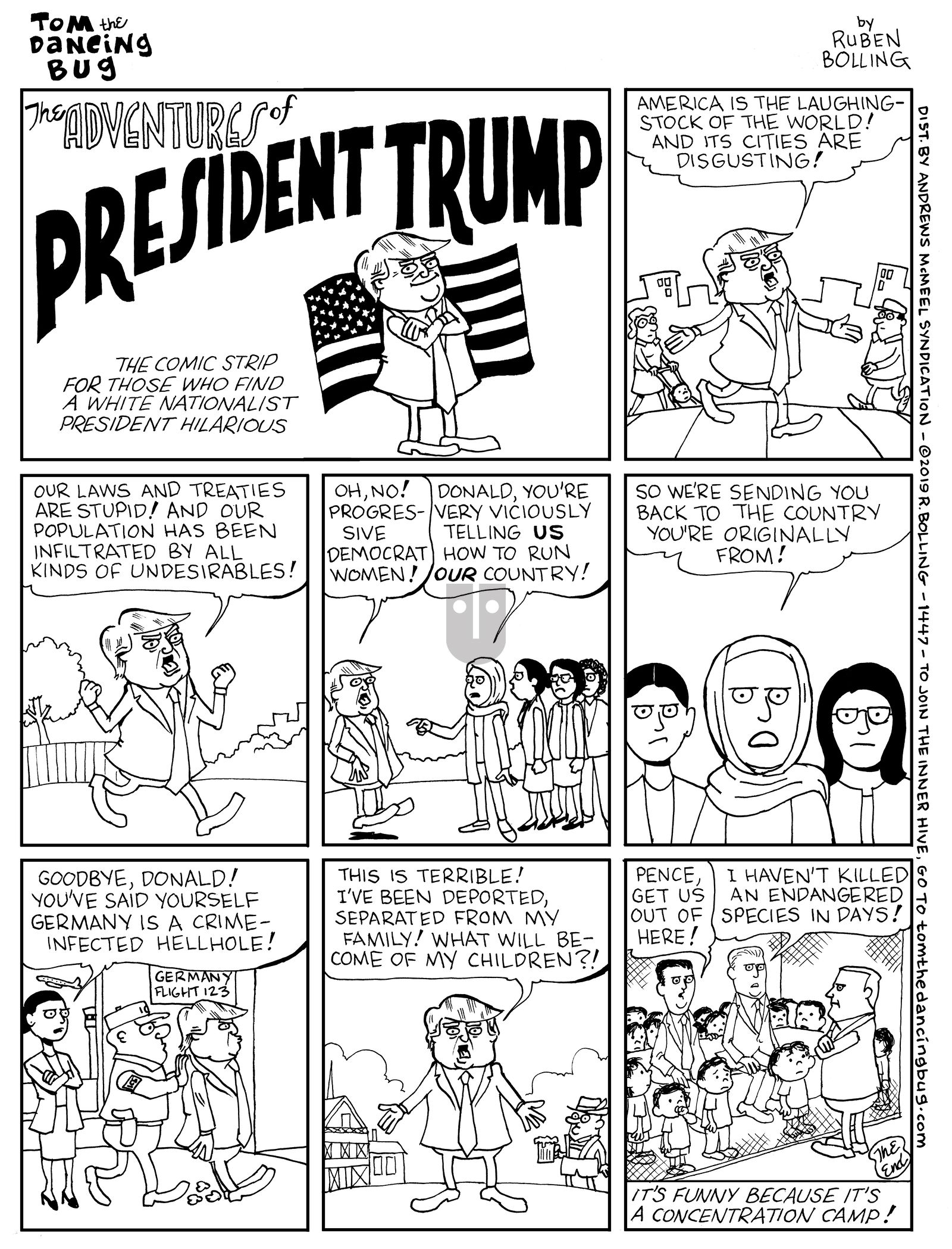 Tom the Dancing Bug on Monday July 15, 2019 Comic Strip