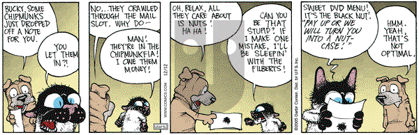 Get Fuzzy on Monday December 12, 2005 Comic Strip