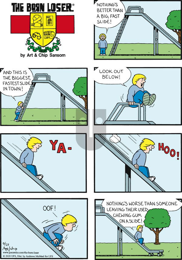 The Born Loser on Sunday September 27, 2020 Comic Strip