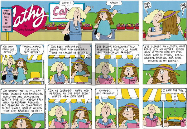 Cathy Classics on Sunday August 8, 1999 Comic Strip