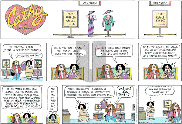 Cathy Classics - Sunday March 22, 2009 Comic Strip