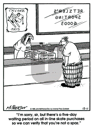 Close to Home on Monday December 11, 1995 Comic Strip