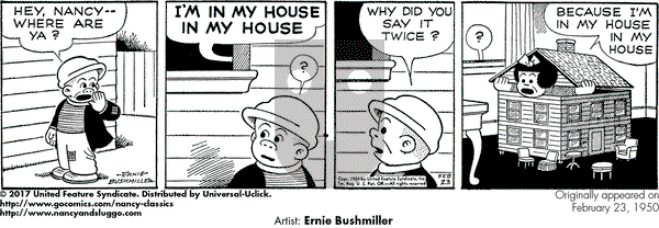 Nancy Classics on Thursday February 23, 2017 Comic Strip