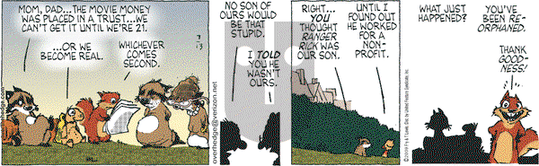 Over the Hedge on Monday July 13, 2009 Comic Strip