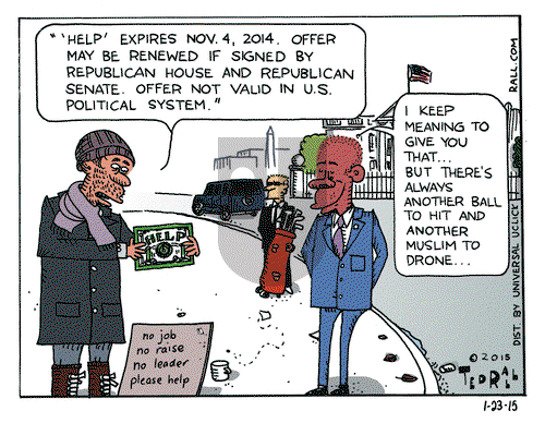 Ted Rall on Friday January 23, 2015 Comic Strip