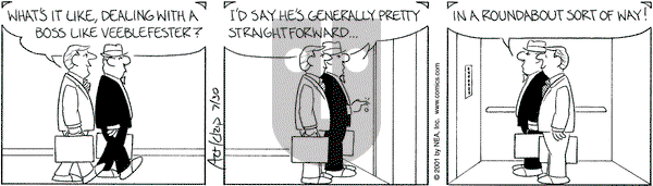 The Born Loser on Monday July 30, 2001 Comic Strip