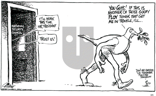 Pat Oliphant on Thursday August 6, 1987 Comic Strip