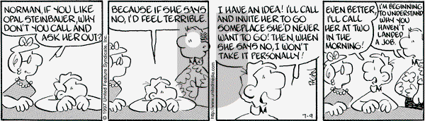 Drabble on Wednesday July 9, 1997 Comic Strip
