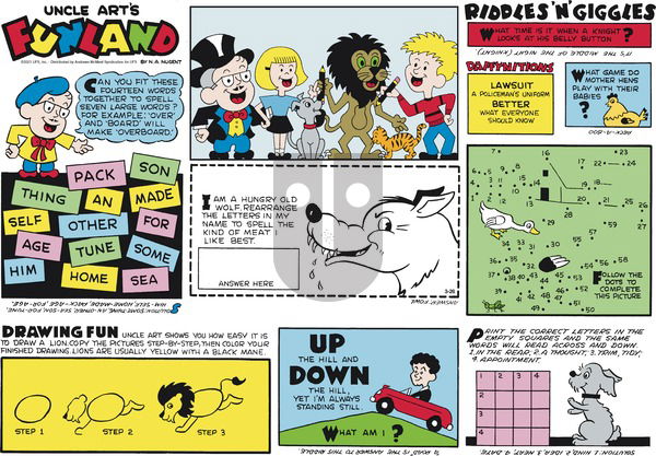 Uncle Art's Funland on Sunday March 26, 2023 Comic Strip