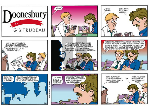 Doonesbury on Sunday September 29, 1996 Comic Strip