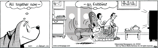 Fred Basset on Friday June 21, 2002 Comic Strip