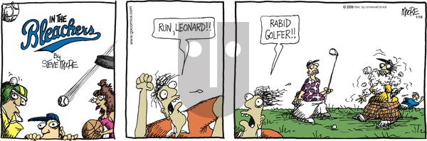 In the Bleachers on Sunday January 18, 2015 Comic Strip