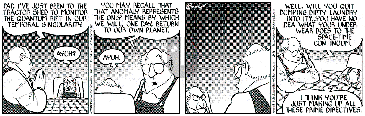 9 Chickweed Lane - Monday February 11, 2002 Comic Strip