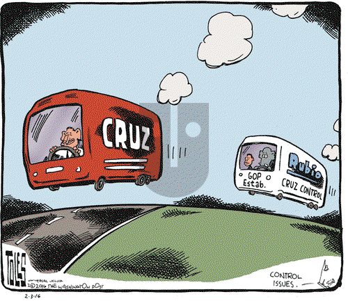Tom Toles on Wednesday February 3, 2016 Comic Strip