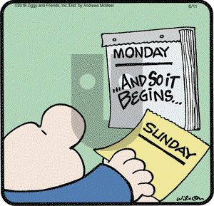 Ziggy - Monday June 11, 2018 Comic Strip