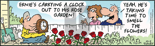 Frank and Ernest on Monday October 2, 2017 Comic Strip