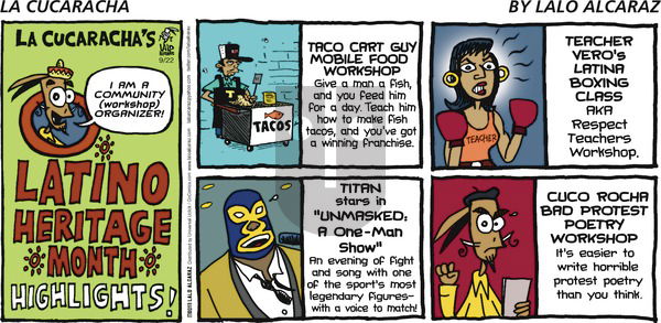 La Cucaracha on Sunday September 22, 2013 Comic Strip