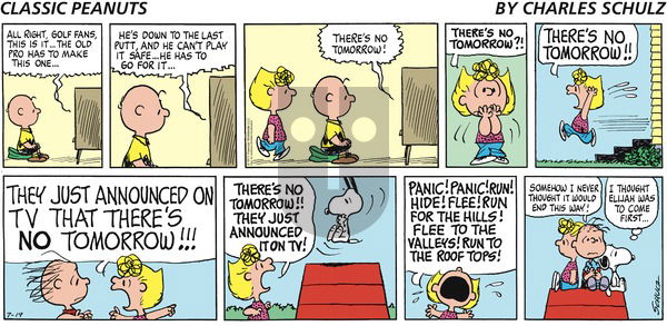 Peanuts - Sunday July 19, 2020 Comic Strip
