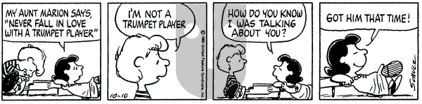 Peanuts on Friday October 10, 1980 Comic Strip