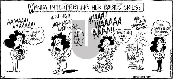 Baby Blues on Sunday April 8, 1990 Comic Strip