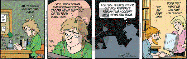 Doonesbury on Friday October 17, 2008 Comic Strip