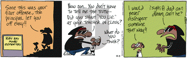The Knight Life on Saturday October 3, 2009 Comic Strip