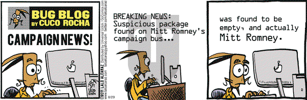 La Cucaracha on Monday August 29, 2011 Comic Strip