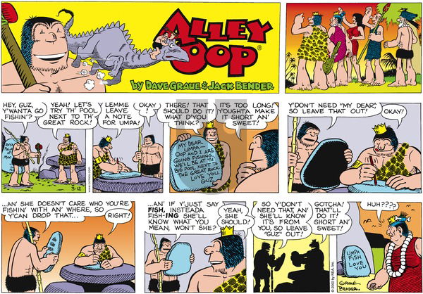 Alley Oop - Sunday March 12, 2000 Comic Strip