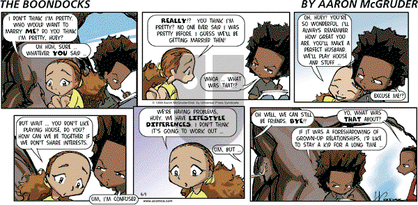 The Boondocks - Sunday June 11, 2006 Comic Strip